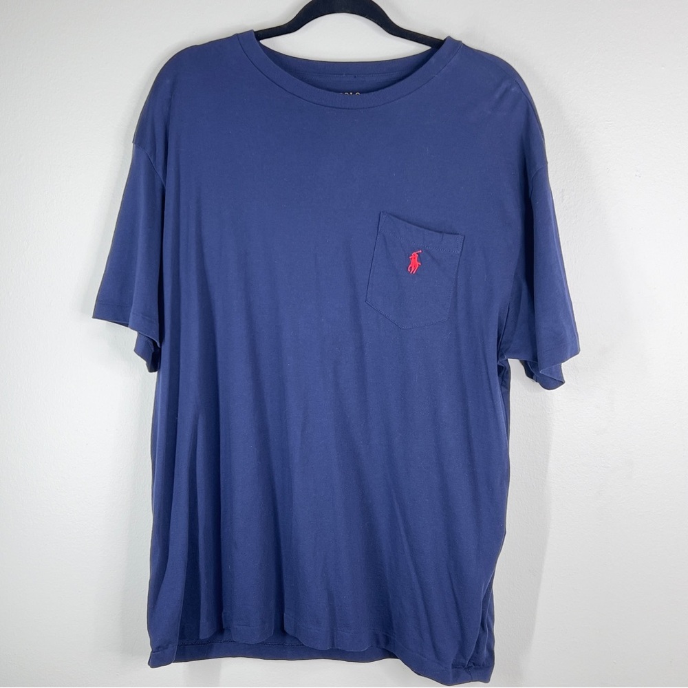 POLO RALPH LAUREN XL Blue Short Sleeve T shirt